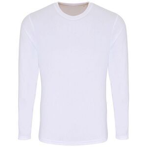 TriDri Mens Long Sleeve Performance T-Shirt / White